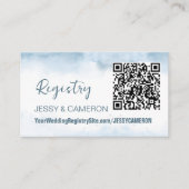 Carte D'accompagnement Registre du Mariage de code QR Nautique de la plag (Devant)