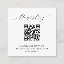 Registre élégant minimaliste moderne avec code QR