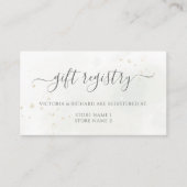 Carte D'accompagnement Registre Mariage Eucalyptus Feuille de verdure (Devant)