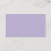 Carte D'accompagnement Registre Mariage Lavender Simple Script Purple (Dos)