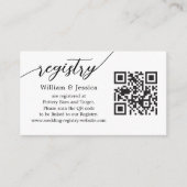 Carte D'accompagnement Registre Mariage Moderne Avec Code QR Et Photo (Devant)