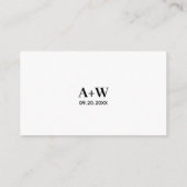 Carte D'accompagnement Registre moderne | Code QR du registre Mariage (Dos)