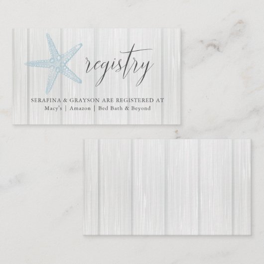 Carte D'accompagnement Registre Rustique Insertion Boîtier Bleu Épée (Devant / Derrière)