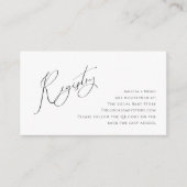 Carte D'accompagnement Registre Whimsical Genre Neutre QR Code Bébé (Devant)