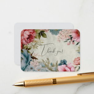 Carte D'accompagnement Remerciement Floral