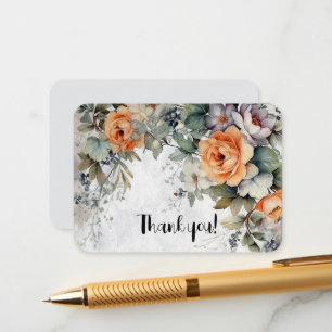Carte D'accompagnement Remerciements Floraux
