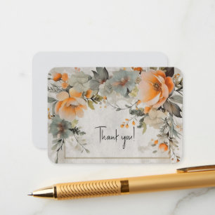 Carte D'accompagnement Remerciements Floraux