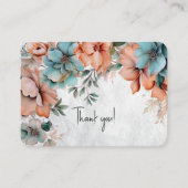 Carte D'accompagnement Remerciements Floraux (Devant)