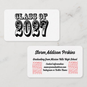Carte D'accompagnement Remise des diplômes de la promotion 2027 de Wester