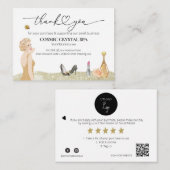 Carte D'accompagnement *~* Remise MERCI LOGO AP8 Avis QR (Devant / Derrière)