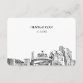 Carte D'accompagnement Reno Wedding RSVP Options de repas à envoyer (Dos)