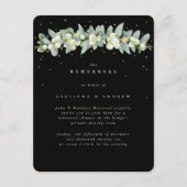 Carte D'accompagnement Répétition Mariage Black Snowberry+Eucalyptus (Devant)