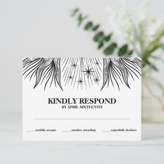 Carte D'accompagnement Réponse Cérémonie de Liaison de Main Céleste Solei (Debout devant)