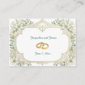 Carte D'accompagnement Réponse de mariage aux lys blancs (Dos)