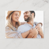 Carte D'accompagnement Réponse élégante du Mariage de code QR (Dos)