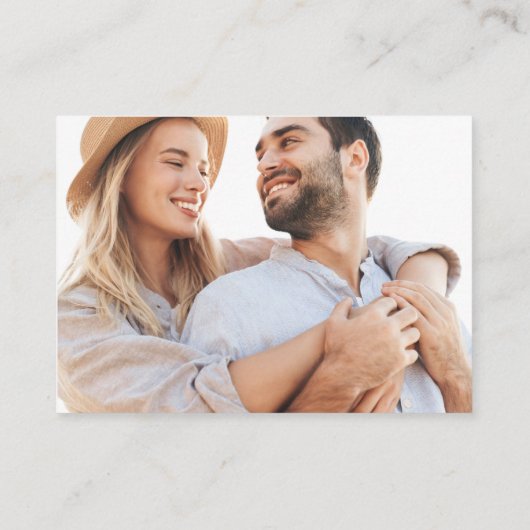 Carte D'accompagnement Réponse élégante du Mariage de code QR (Dos)