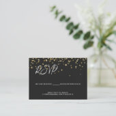 Carte D'accompagnement Réponse par courriel pour 50e anniversaire Code QR (Debout devant)