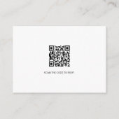 Carte D'accompagnement Réponse par courriel pour 50e anniversaire Code QR (Dos)