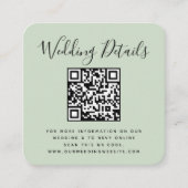 Carte D'accompagnement Réponse photo par QR Code (Devant)