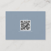 Carte D'accompagnement Réponse simple par QR Code bleu poussiéreux (Dos)