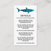 Carte D'accompagnement Requin infesté n'importe quel âge fête d'anniversa (Devant)