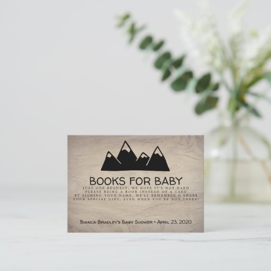 Carte D'accompagnement Réserver Demander Aventure Await Mountain (Debout devant)