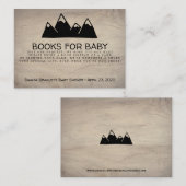 Carte D'accompagnement Réserver Demander Aventure Await Mountain (Devant / Derrière)