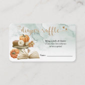 Carte D'accompagnement Réserver Thème Citrouille Baby shower Déchets Cart (Devant)