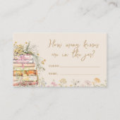 Carte D'accompagnement Réserver Thème Fleur sauvage Combien de baisers je (Devant)