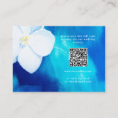Carte D'accompagnement Ressort mariage avec affection RSVP QR Code (Dos)