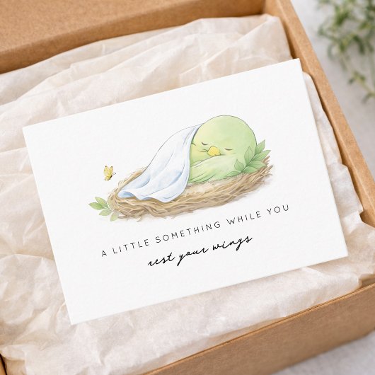 Carte D'accompagnement Rest Your Wings Mini Insert Cancer Support Card