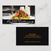 Carte D'accompagnement Restaurant Chef Wedding planner Restaurant (Devant / Derrière)