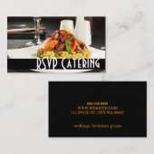 Carte D'accompagnement Restaurant Chef Wedding planner Restaurant (Devant / Derrière)