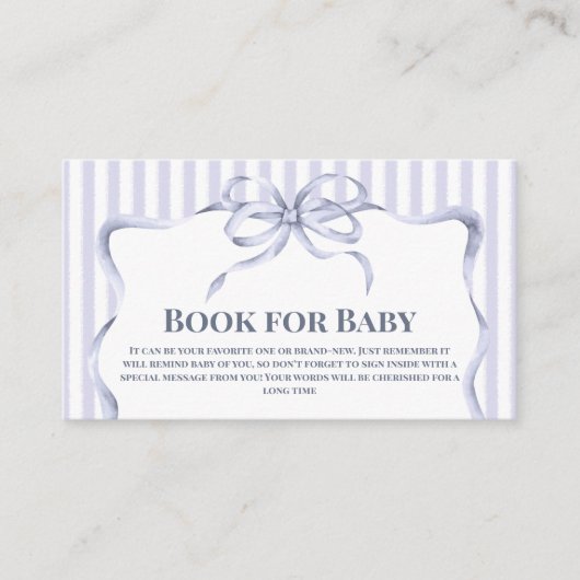 Carte D'accompagnement Retro Blue Bow Cafe Bebe Boy Coffee Baby Shower (Devant)