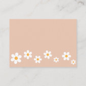 Carte D'accompagnement Retro Boho Daisy Livres Pour Bébé (Dos)