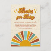 Carte D'accompagnement Retro Boho Sun Books for Baby (Devant)