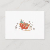 Carte D'accompagnement Retro Christmas Devis Combien de bonbons (Dos)