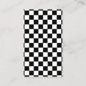 Carte D'accompagnement Retro College Fund Graduation Black Checkerboard (Dos)