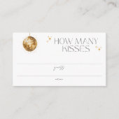 Carte D'accompagnement Retro Disco Party Combien de baisers (Devant)