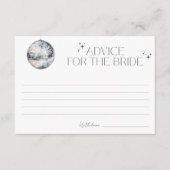 Carte D'accompagnement Retro Disco Party Conseils pour la mariée (Devant)