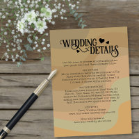 Retro Earthtone Stripes Moderne Détails du Mariage