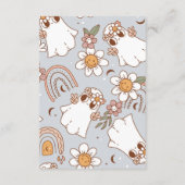 Carte D'accompagnement Retro Halloween Little Boo Raffle Diapper (Dos)