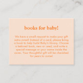 Carte D'accompagnement Retro Orange Abstract Check Custom Books for Baby (Devant)