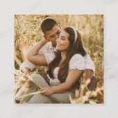Carte D'accompagnement Retro Qr Code Mariage photo (Dos)