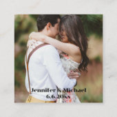 Carte D'accompagnement retro script or rsvp qr code mariage photo (Dos)