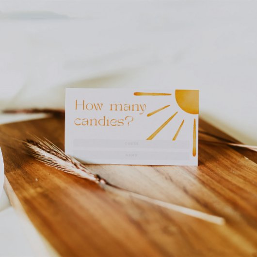 Carte D'accompagnement Rétro soleil été combien de canettes