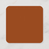 Carte D'accompagnement Rétro stylish gravé orange code QR réponse RSVP (Dos)