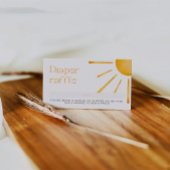 Carte D'accompagnement Retro Sun Summer Diaper Raffle