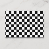 Carte D'accompagnement Retro Thank You Graduation Black Checkerboard (Dos)