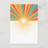 Carte D'accompagnement Retro Voici Le Baby shower Fils (Dos)